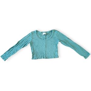 Universal Thread Ribbed Long Sleeve Crop Top